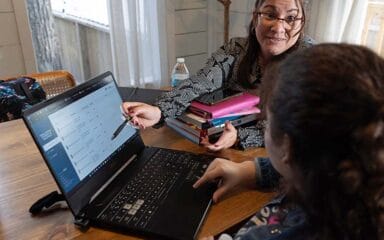 Student working together